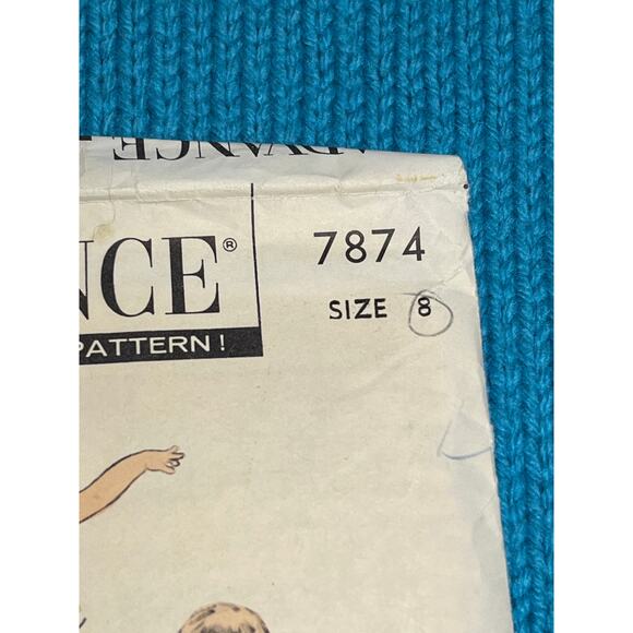 Advance 7874 pattern kids pajama top pants 1950s size 8 - Picture 2 of 6
